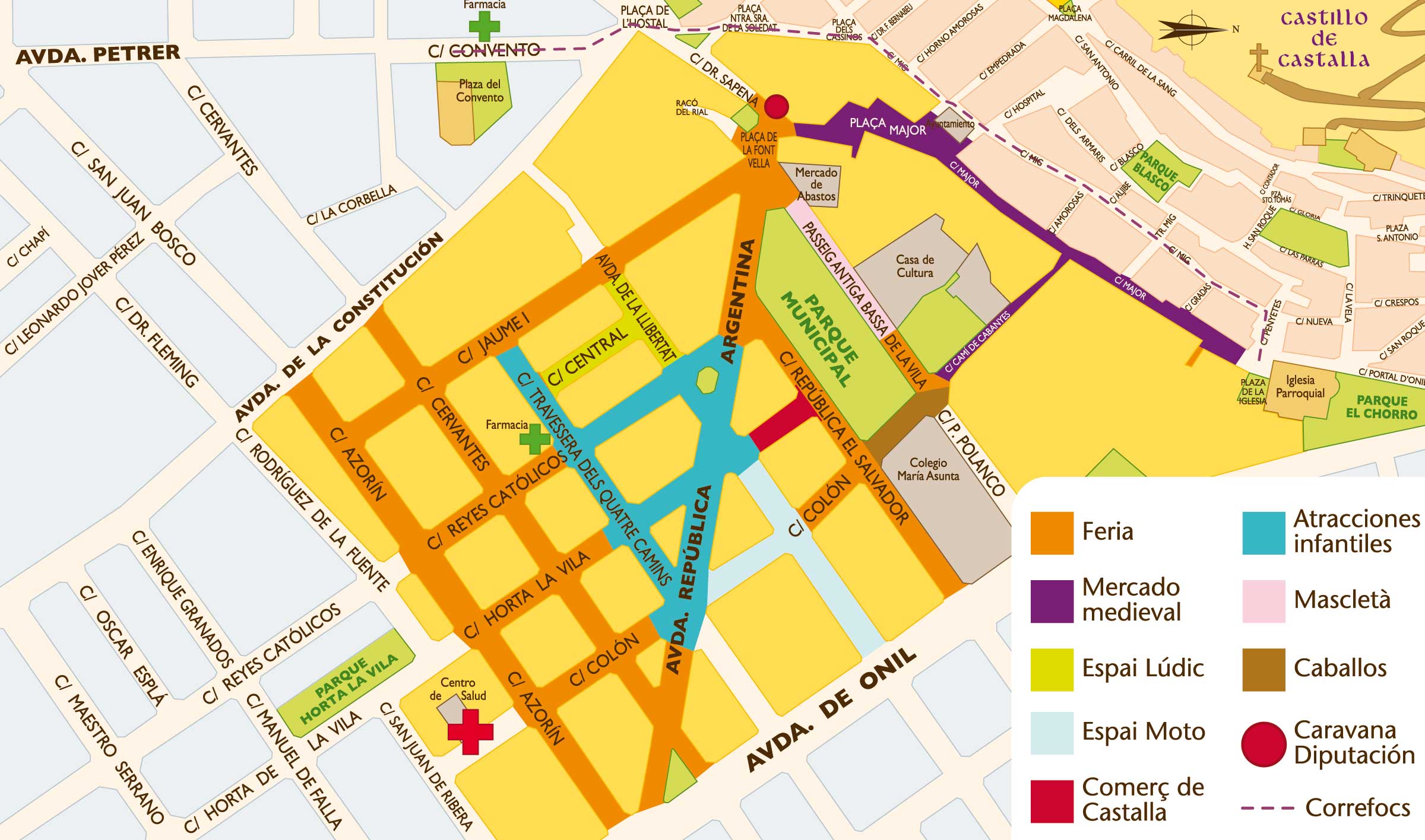 mapa de la feria